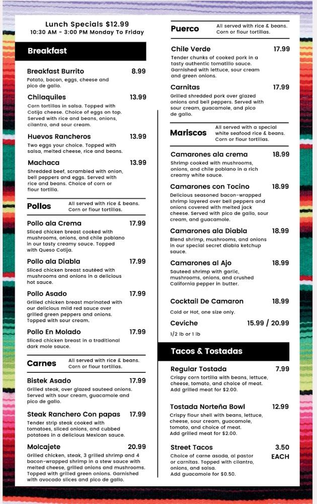 Kaloca's | Mexican Grill Menu image 3